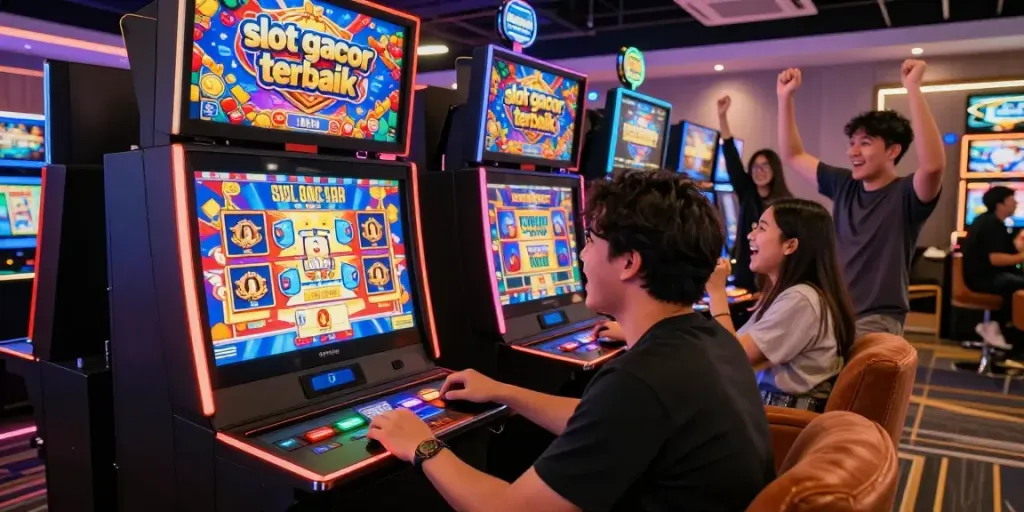 Pengalaman bermain slot gacor terbaik dengan jackpot besar dalam suasana kasino yang penuh energi.